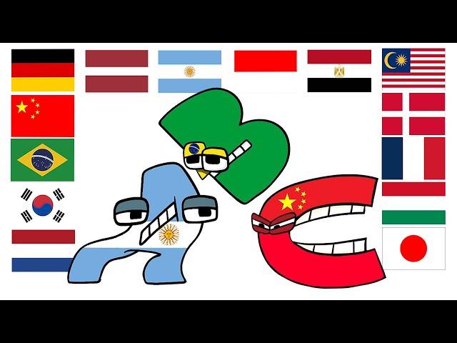 Alphabet Lore but it`s country Versions in different languages meme