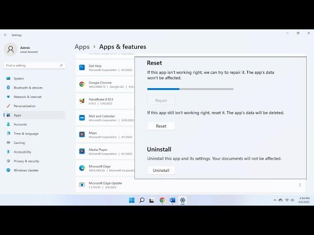 How to Repair Apps Which Don’t Working Properly in Windows 11/10