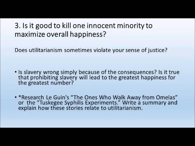 Utilitarianism Lecture (Thorough)