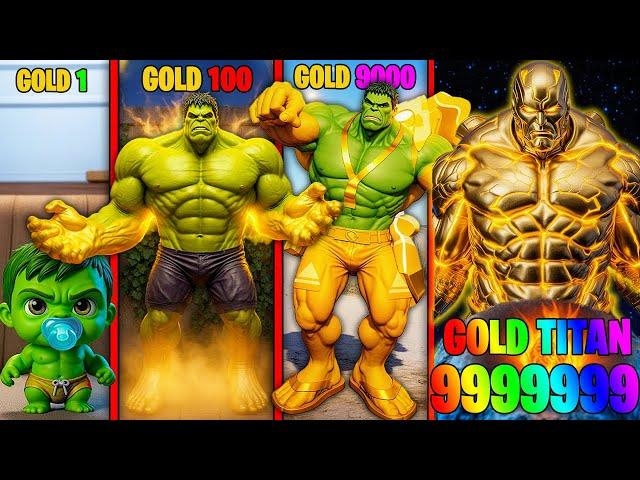 Franklin upgrade the STRONGEST HULK GOLD TITAN ever in gta v