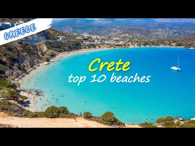 Top 10 Beaches in Crete Greece 4K