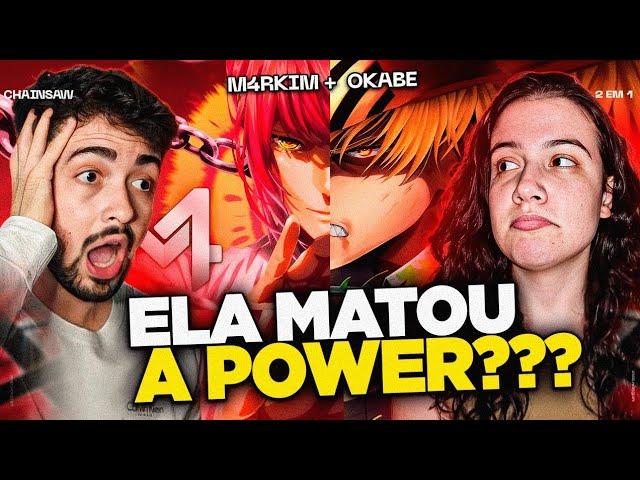 2 em 1 Makima + Denji | M4rkim e Okabe (Chainsaw Man) React