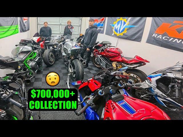 INSIDE LOOK At imKAY's SUPERBIKE Collection | Ninja H2R, H2, M1000rr, V4R, Rush, Fireblade, R1M, HP4