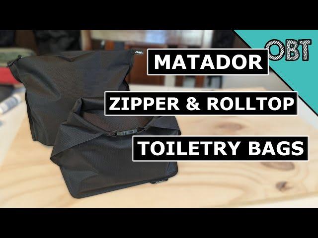 Matador Minimalist Toiletry Bags (FlatPak Zipper Toiletry Bag vs Waterproof Toiletry Case)