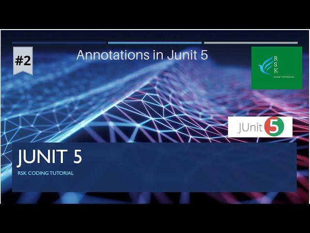 2.Annotations in Junit 5 | Basics of Junit 5 (Part 2) | Junit Tutorial for beginners