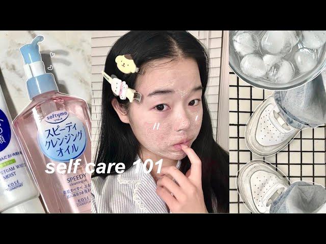 SELF-CARE VLOG: Korean glass skin, new nails, relaxing after exams etc