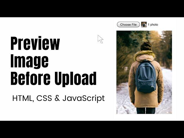 How to Show Preview of Image Before Upload using JavaScript | Hindi