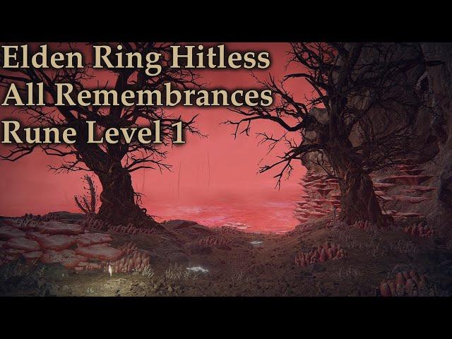 No-Hit Elden Ring RL1 All Remembrances (Patch 1.09.1)