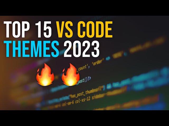 TOP 15 Best VS Code Themes 2023 | Cool VS Code Themes ( DARK MODE ) ‍‍