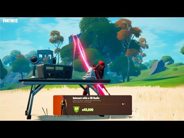 Interact with a CB radio in Fortnite