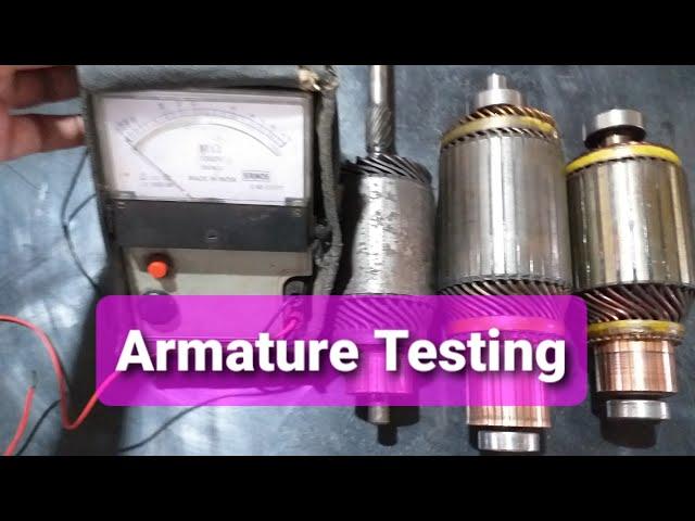 How We Can Test Armature/Commutator Winding