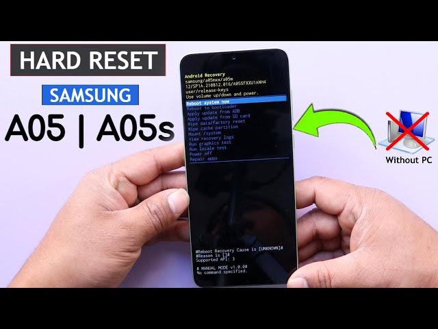 Hard Reset Samsung A05 | A05s Remove Pattern/Pin/Password 2024 | Galaxy A05 Factory Reset