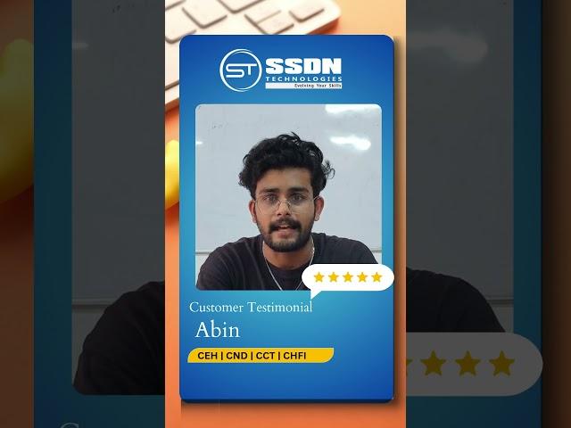 Customer Testimonial | Meet Abin a proud SSDN Technologies Student #testimonial