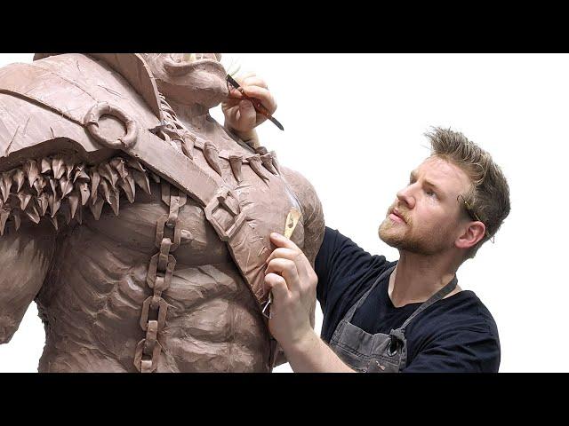 I sculpted a GIANT MONSTER and scared my friends...