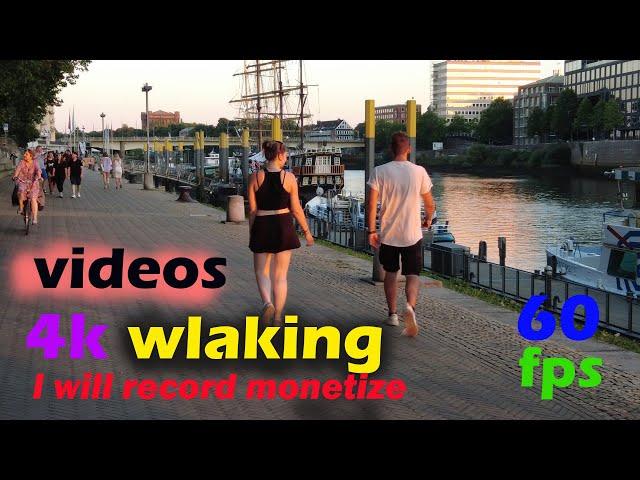 4k walking video. Germany .