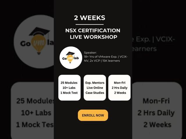 Crack VMware VCTA-NV 2024 Certification: Become a VMware NSX Expert in 2 Weeks with GoVMlab