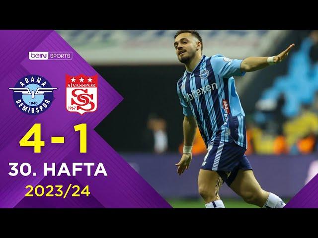 Yukatel Adana Demirspor (4-1) EMS Yapı Sivasspor | 30. Hafta - Trendyol Süper Lig 2023/2024