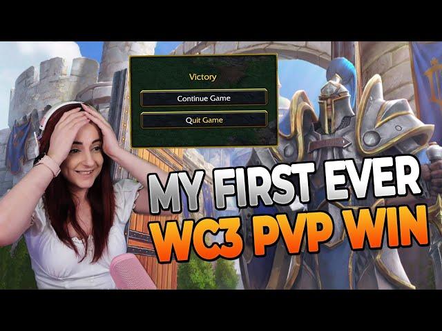 MY FIRST PvP WIN | Warcraft III: Reforged