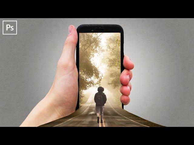 How To Create 3D Mobile Effect | Photoshop Tutorial