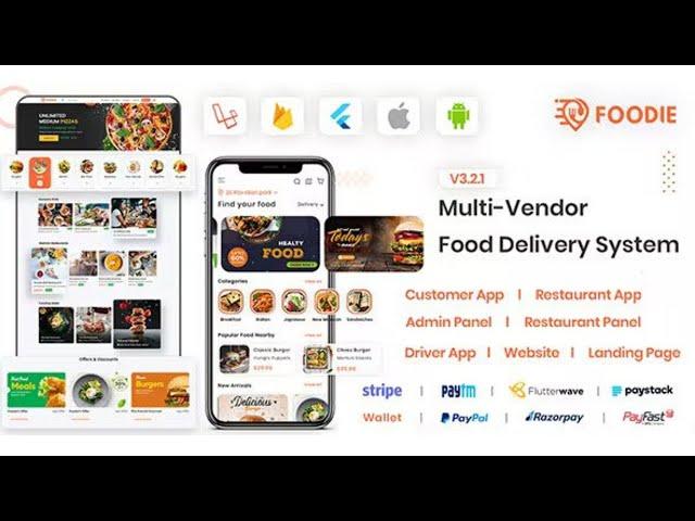 Foodie | UberEats Clone | Food Delivery App | Multiple Restaurant Food Delivery Flutter App