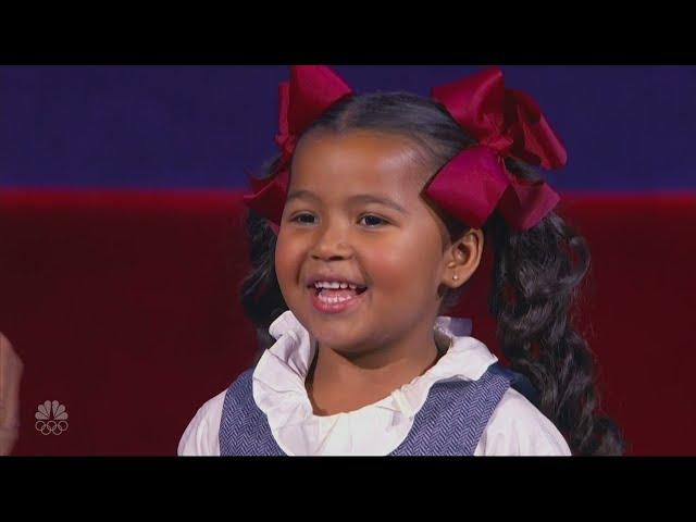 Heavenly Joy Jerkins - Interview and performs The Glory of Love - Little Big Shots - April 3, 2016