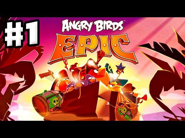 Angry Birds Epic - Gameplay Walkthrough Part 1 - Red and Chuck at Piggy Island (iOS, Android)