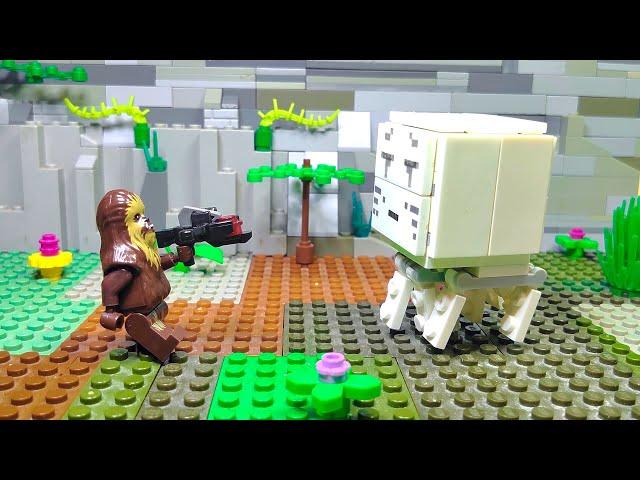 Lego CHEWBACCA vs GHAST - Adventure in the world of Minecraft