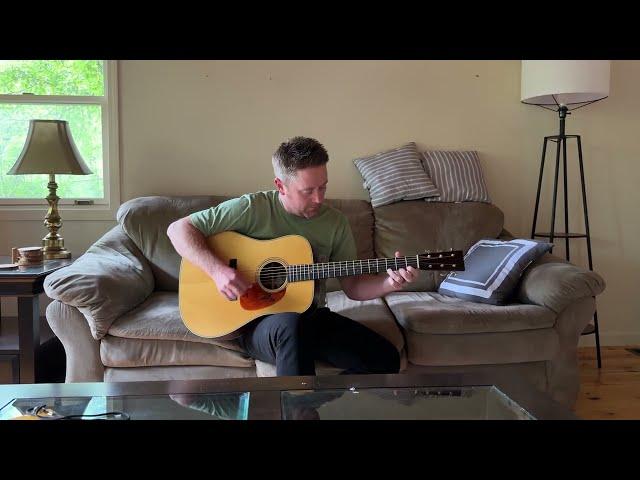 Jake Workman plays a Collings D2 A Hill Country at Blue Ridge Guitar Camp 2024