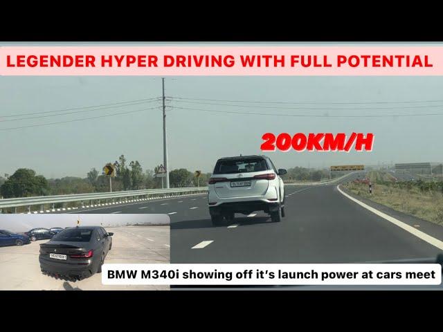 LEGENDER Hyper Driving At 200 Km/h., BMW M340i Showing Off It’s Launch Power At Cars Meet.