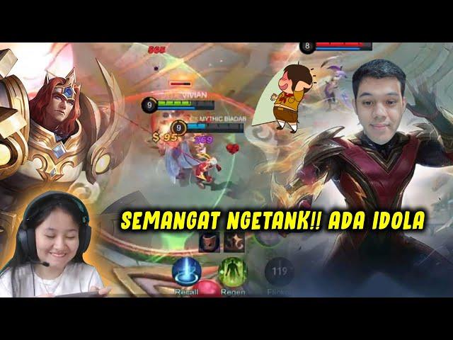 YANG PENTING BTR VIVIAN NGETANK-IN IDOLA OURA!! -MOBILE LEGENDS INDONESIA