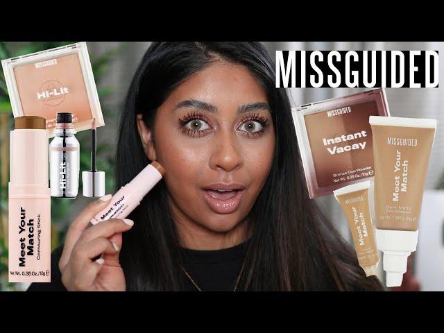 NEW MISSGUIDED MAKEUP! EVERYTHING UNDER £12! BROWN SKIN FRIENDLY?