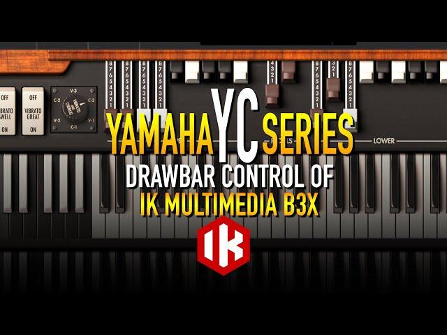 Control IK Multimedia B3X drawbars from your Yamaha YC88