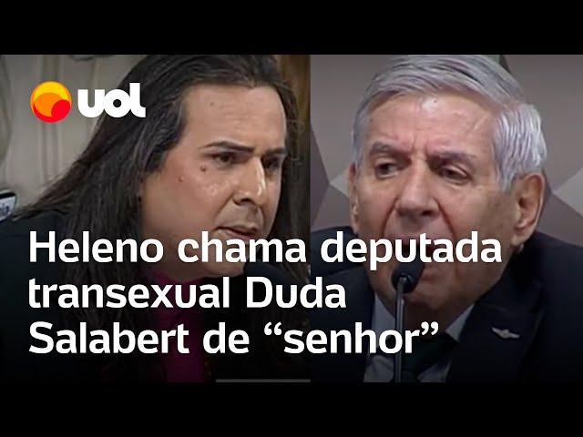 General Heleno chama deputada transexual Duda Salabert de 'senhor': 'É a senhora'