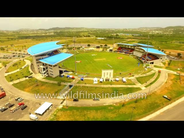 Cricket Stadium in Antigua : where Caribbean cricketing action takes place