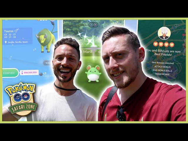 1 BILLION STARDUST TRADE! BEST FRIENDS WITH @TheTrainerClub & FLYING TO *SEVILLE SAFARI ZONE*!