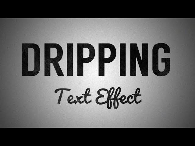 Dripping Text Effect Tutorial in Adobe Illustrator CS6