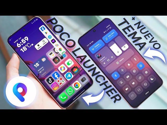 HyperOS y MIUI: Nuevo POCO Launcher con Nuevas Funciones + Mejor TEMA Centro de Control XIAOMI