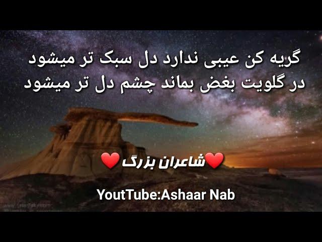 شعر های که دل تنک آن بودید اشعار ناب