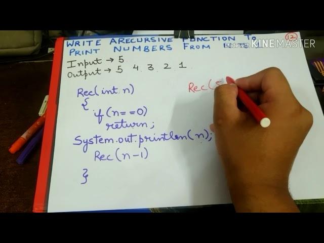 #15 Print Numbers From n to 1Using Recursion|Data Structure and Algorithm|STUDY LIKE PRO|Karan|CSE