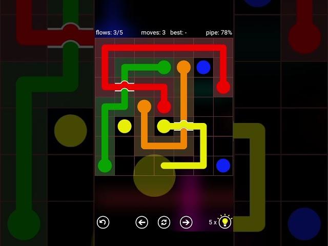 Flow Free Bridges. Daily Puzzles Level 1-9. My Gaming Town 