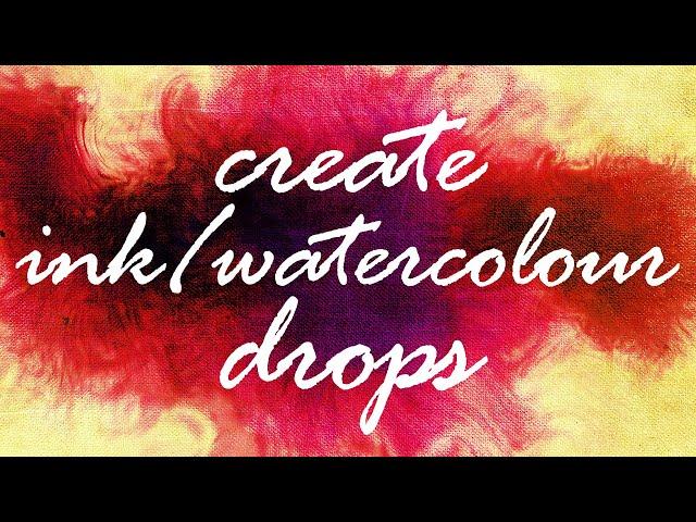 Create Ink/Watercolour Drops | After Effects Tutorial | No Plugins/External Footage