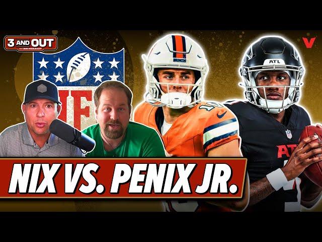 Which NFL rookie QB has a higher ceiling: Broncos' Bo Nix or Falcons' Michael Penix Jr.? | 3 & Out