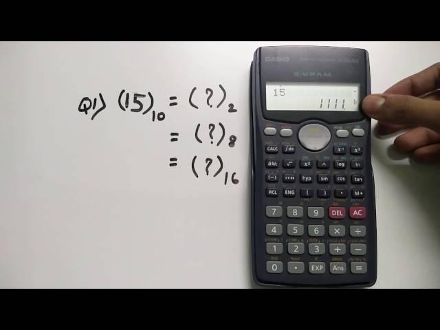 Number System Conversion - Decimal, Binary, Octal & Hexadecimal | Scientific Calc