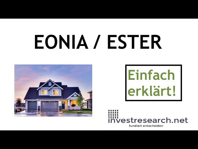 EONIA - variabler Zinsatz (ESTER) einfach erklärt