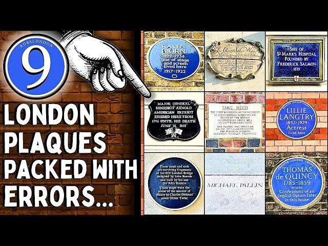 9 London Plaques Packed With Errors