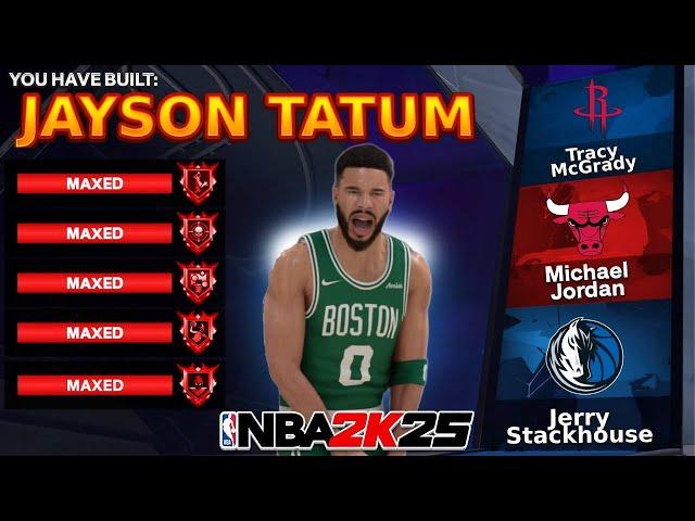 BEST JAYSON TATUM BUILD in NBA 2K25 - 93 MID-RANGE, 87 DUNK, 85 PERIMETER DEFENSE! BEST GUARD BUILD!