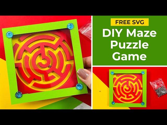 DIY Maze Puzzle Game  Make A Ball Bearing Maze Game