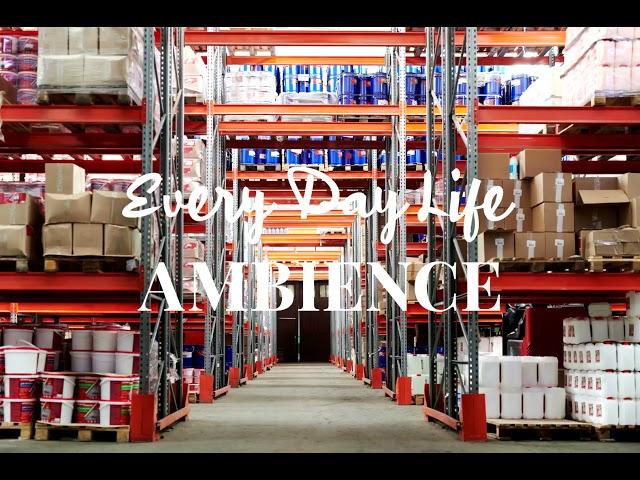 Warehouse Ambience with forklifts, trucks and industrial sounds - 10 hours audio