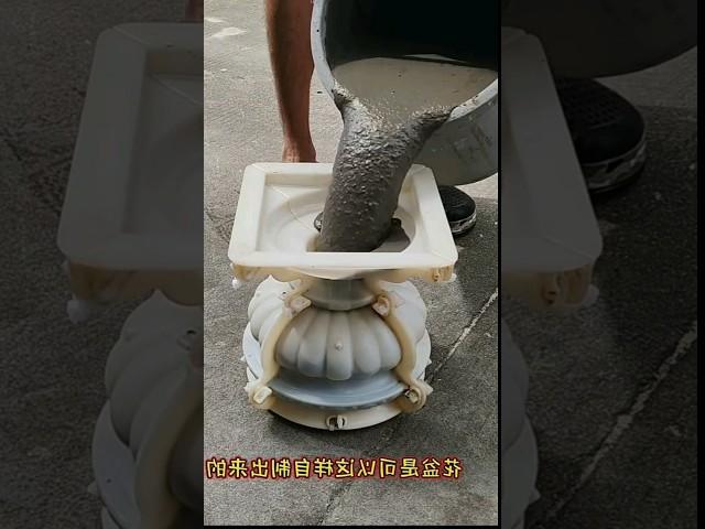 part 286 #cement round flower pot  25cm plastic mold