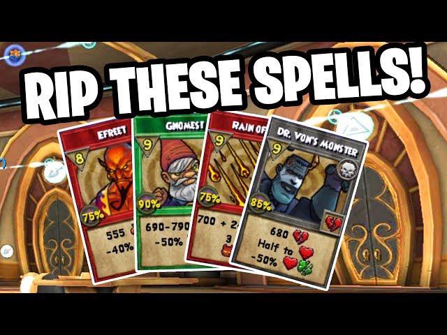 Wizard101: BIGGEST SPELL CHANGES YET!!